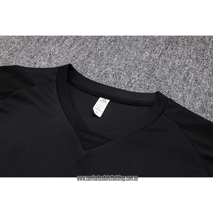 Chandal del Juventus 23-24 Manga Corta Negro - Pantalon Corto